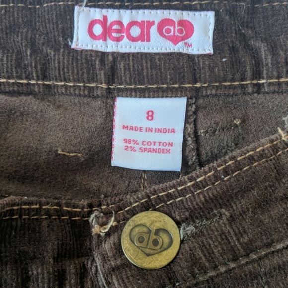 Dear AB corduroy brown ankle pants sz 8 - Picture 3 of 7